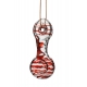 Necklace Glass Smoking Pipe Red
