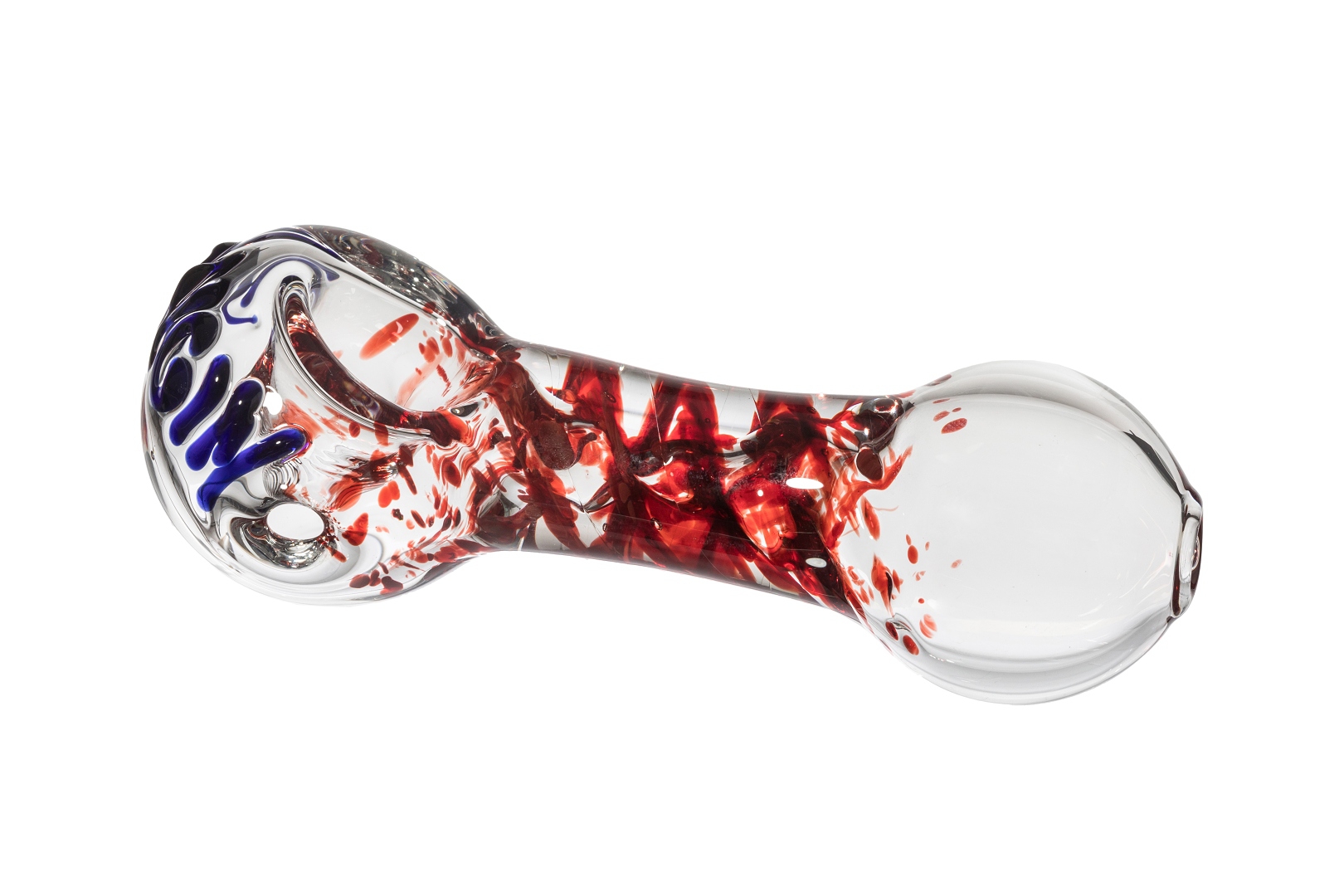 Red Custom Weed Glass Pipe