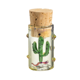 Glass Weed Jar Cactus