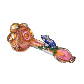 Gold Plated Heavy Smoking Spoon with Frog
