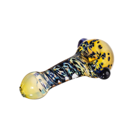 Thick Pyrex Pipe Blue Buds
