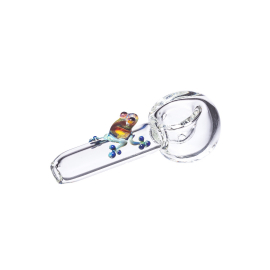 Clear Glass Spoon Pipe, Small Octopus