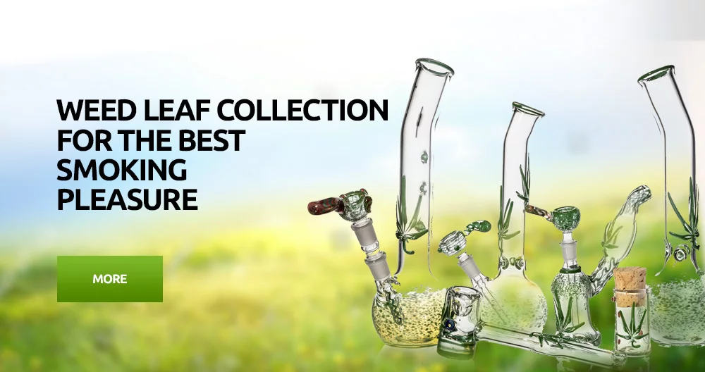 Weed Leaf Hand Blown Glass Collection